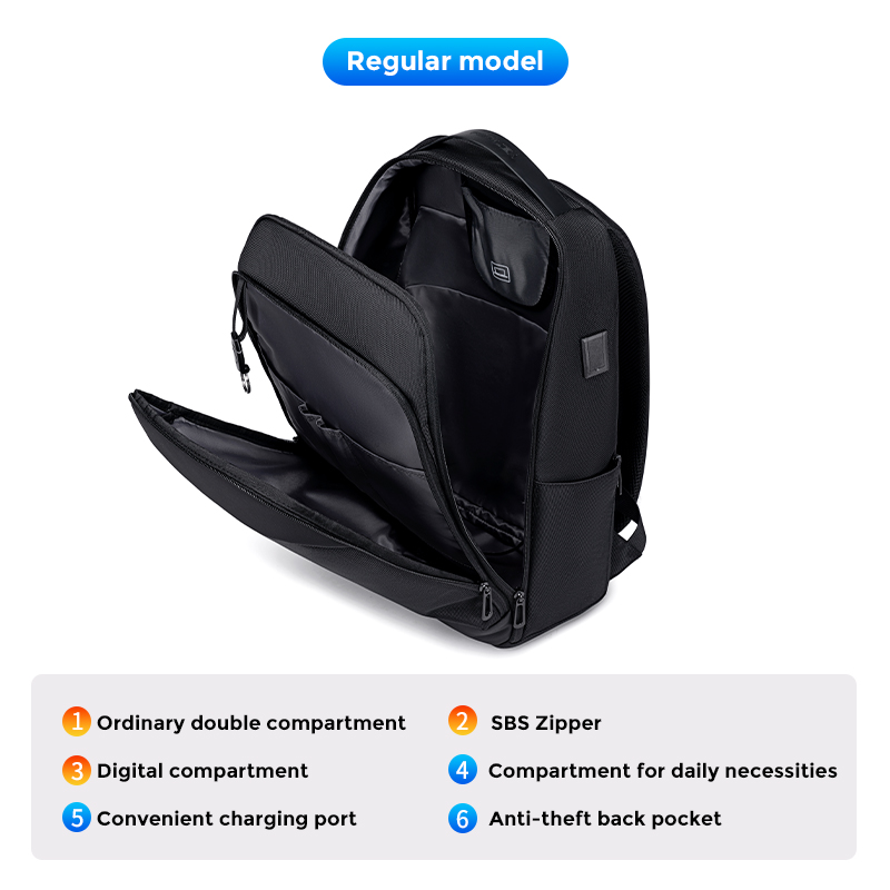 [1005006917788351-12000038721577777] Fenruien Large Capacity Waterproof Backpacks USB Charge Men Backpack Fit 15.6 "Laptop Travel Business Bag
